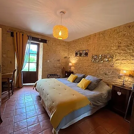 Nocleg ze śniadaniem La Ferme De La Croix - D'hotes Avec Jacuzzi, Calme, Et Authenticite Saint-Avit-Sénieur