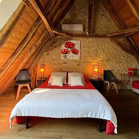 La Ferme De La Croix - D'hotes Avec Jacuzzi, Calme, Et Authenticite Nocleg ze śniadaniem Saint-Avit-Sénieur